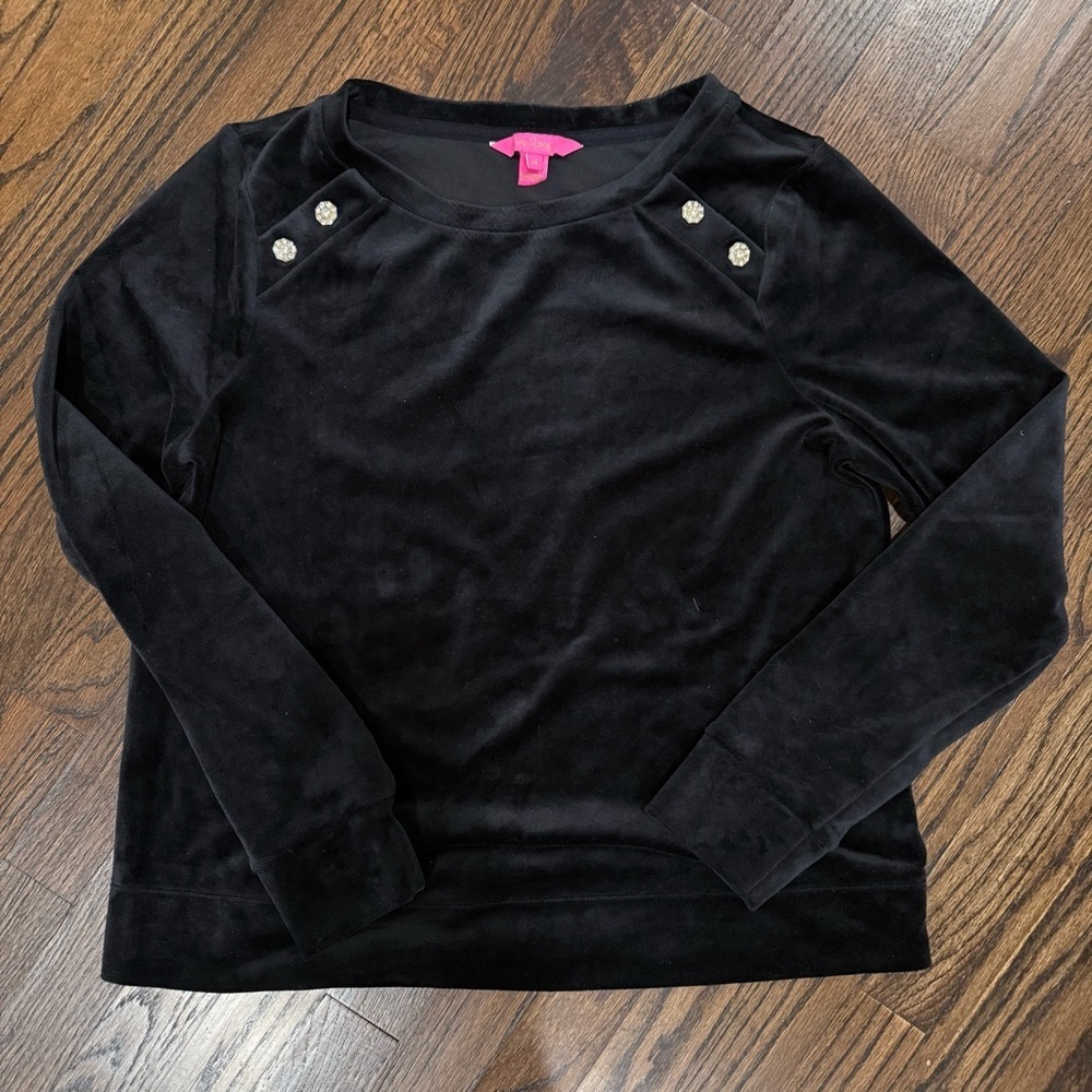 Lilly Pulitzer Black Velvet Everyday Track Set - Picture 6 of 10